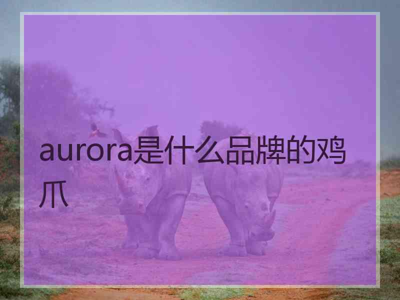 aurora是什么品牌的鸡爪