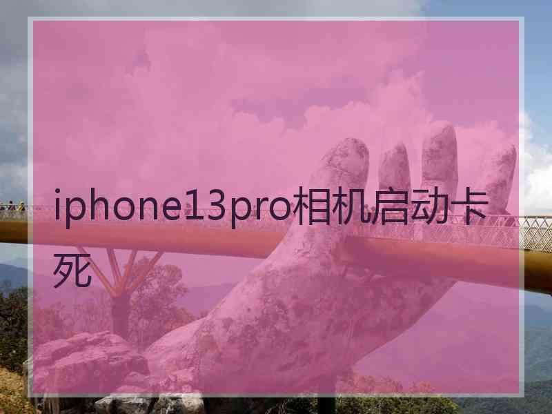 iphone13pro相机启动卡死