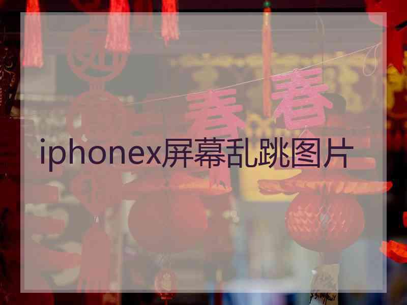 iphonex屏幕乱跳图片