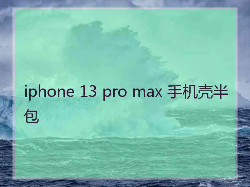 iphone 13 pro max 手机壳半包