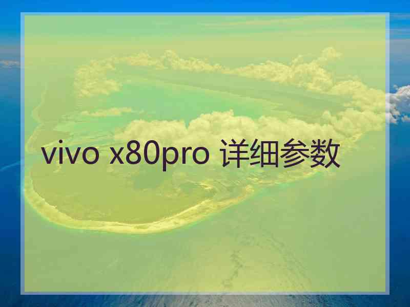 vivo x80pro 详细参数