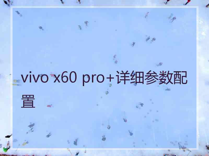 vivo x60 pro+详细参数配置