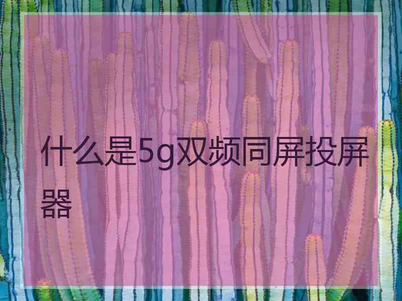 什么是5g双频同屏投屏器