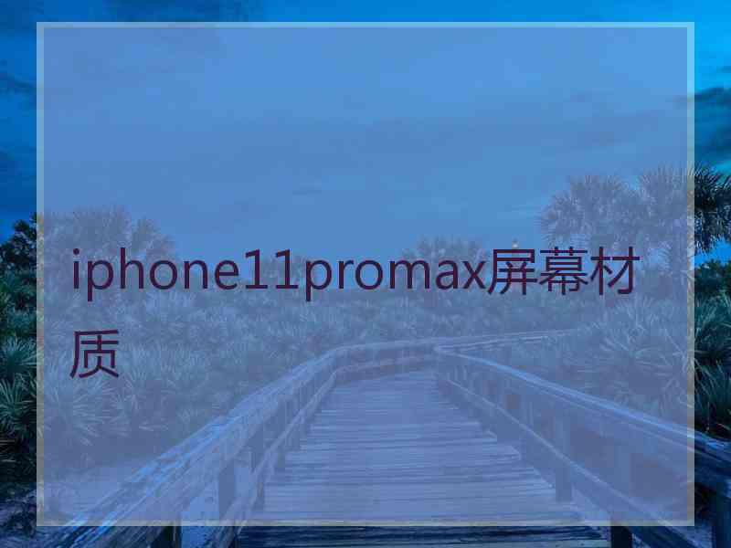 iphone11promax屏幕材质