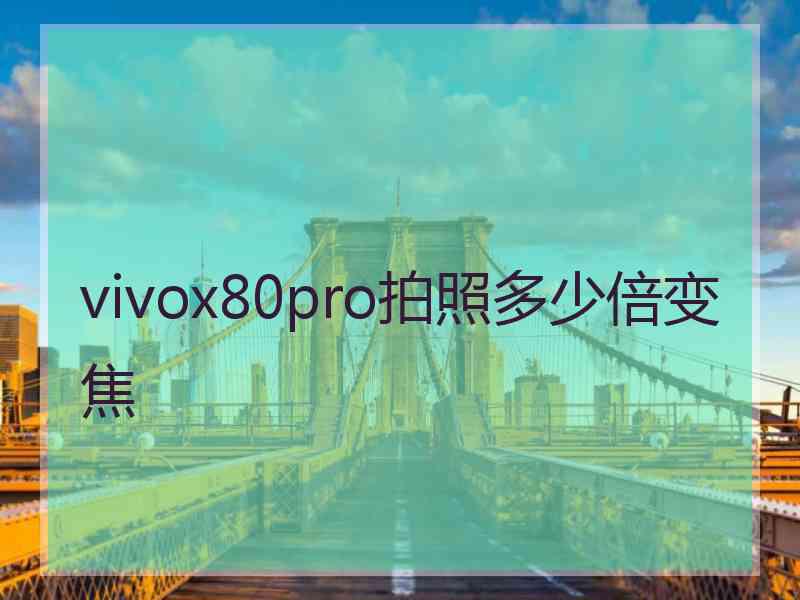 vivox80pro拍照多少倍变焦