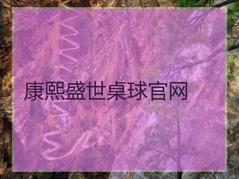 康熙盛世桌球官网