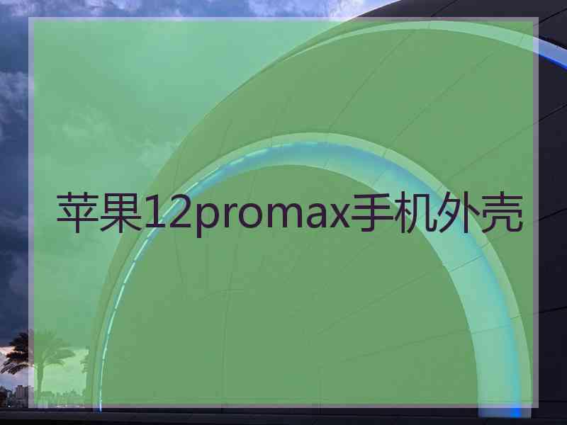 苹果12promax手机外壳