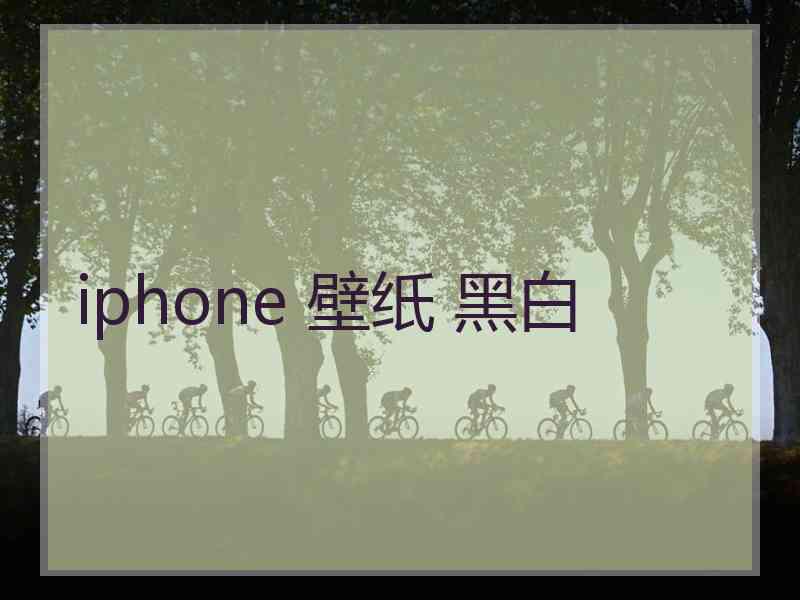 iphone 壁纸 黑白