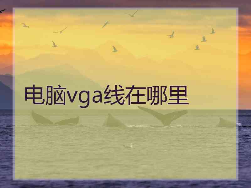 电脑vga线在哪里