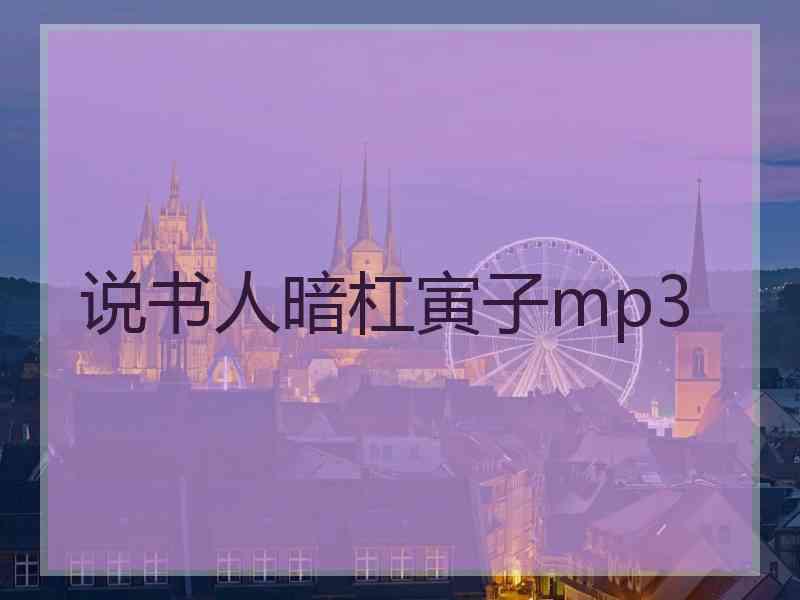 说书人暗杠寅子mp3