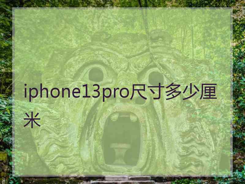 iphone13pro尺寸多少厘米