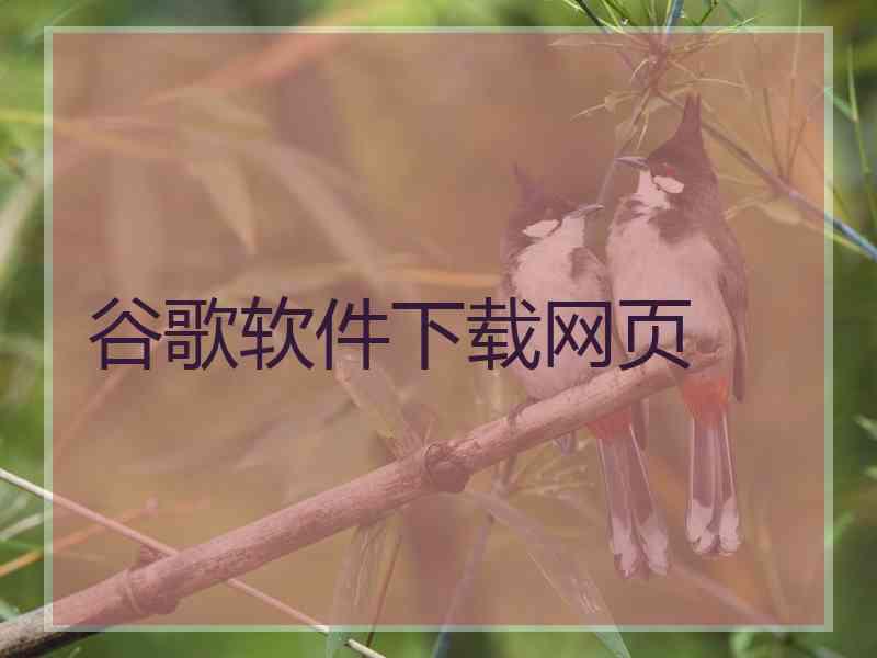 谷歌软件下载网页