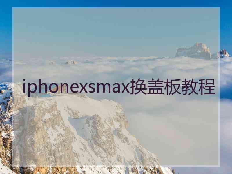 iphonexsmax换盖板教程