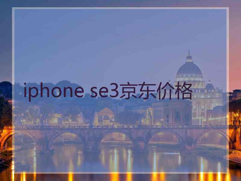 iphone se3京东价格