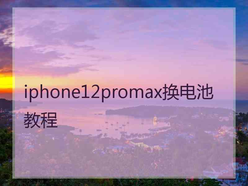 iphone12promax换电池教程