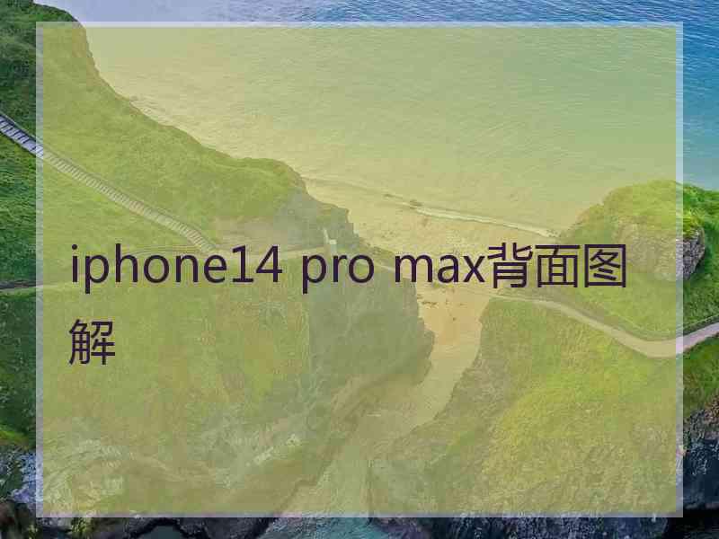 iphone14 pro max背面图解