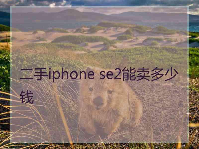 二手iphone se2能卖多少钱