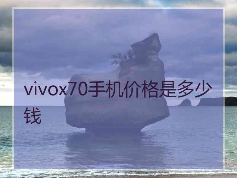 vivox70手机价格是多少钱