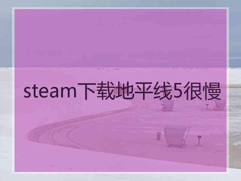 steam下载地平线5很慢