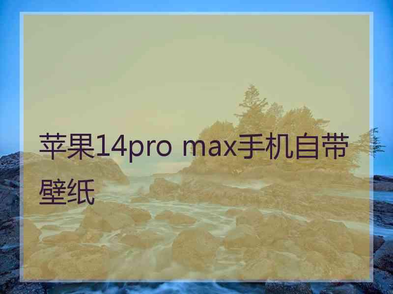 苹果14pro max手机自带壁纸