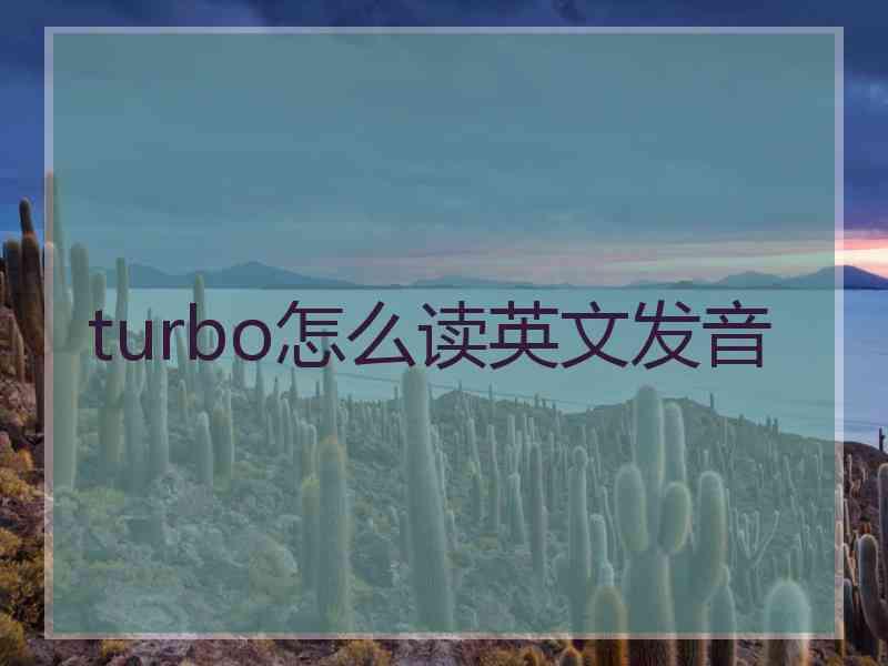 turbo怎么读英文发音