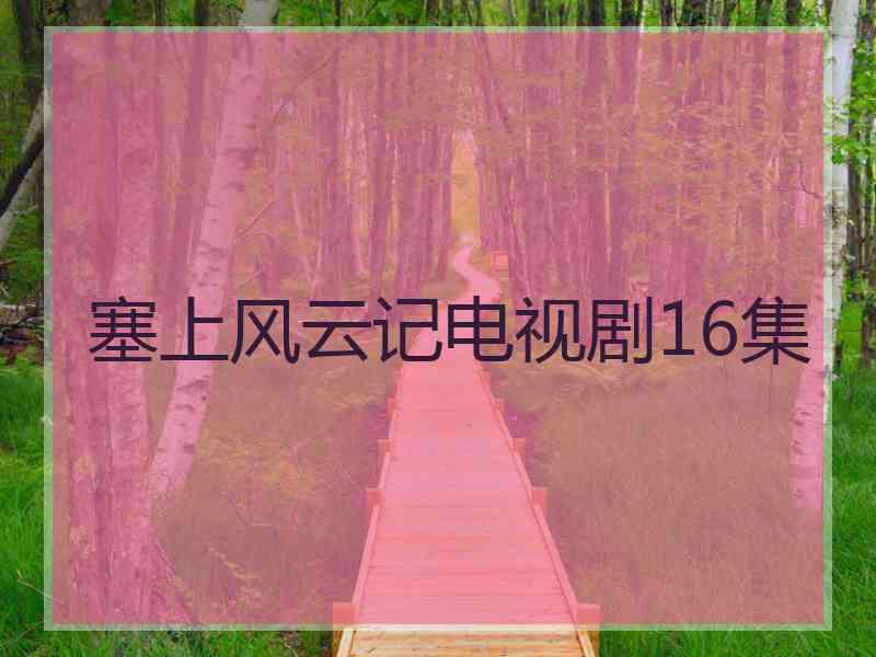 塞上风云记电视剧16集