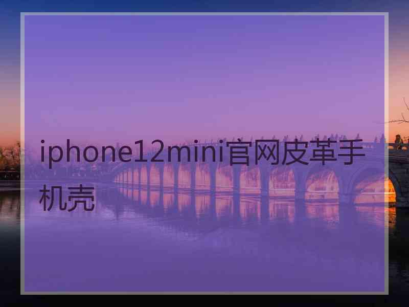 iphone12mini官网皮革手机壳