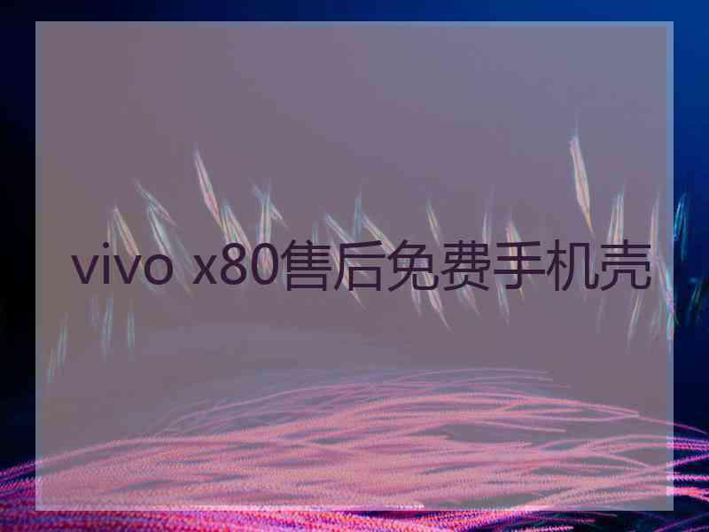 vivo x80售后免费手机壳