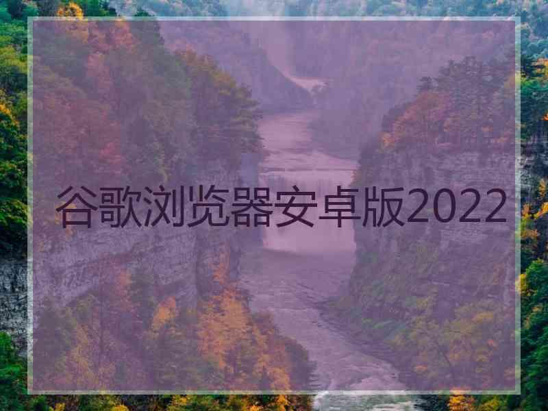 谷歌浏览器安卓版2022