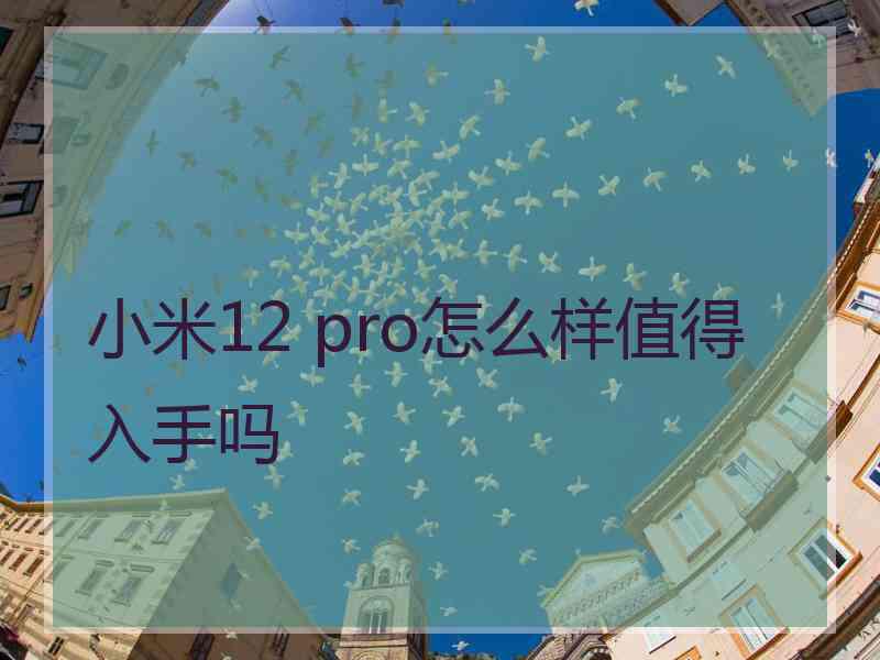 小米12 pro怎么样值得入手吗