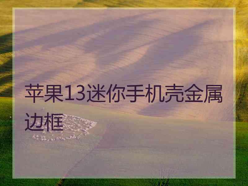 苹果13迷你手机壳金属边框