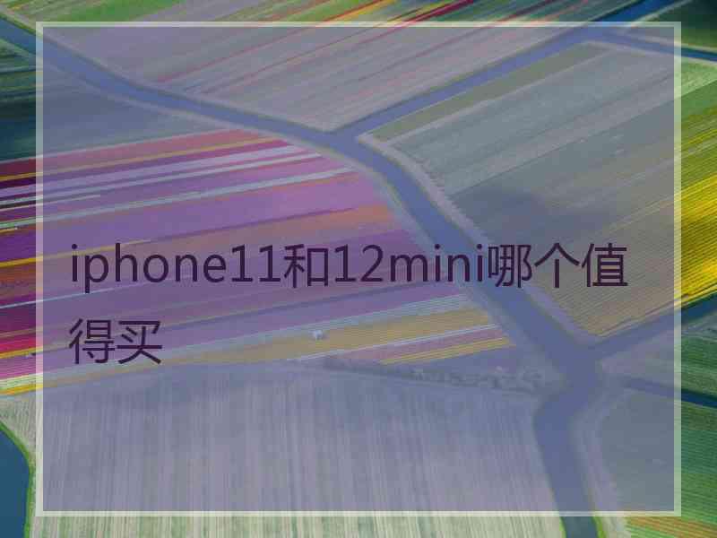 iphone11和12mini哪个值得买