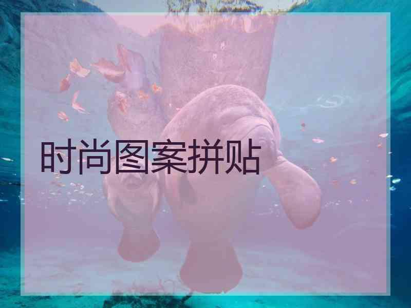 时尚图案拼贴