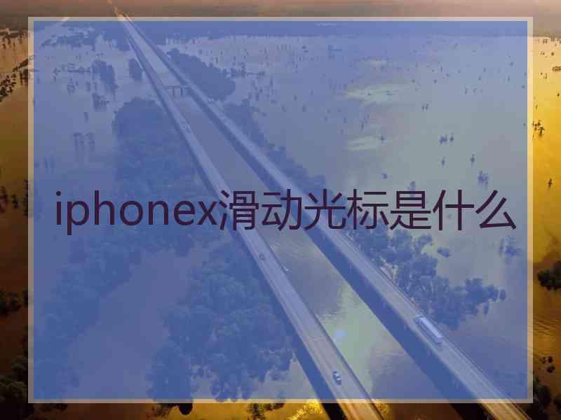 iphonex滑动光标是什么