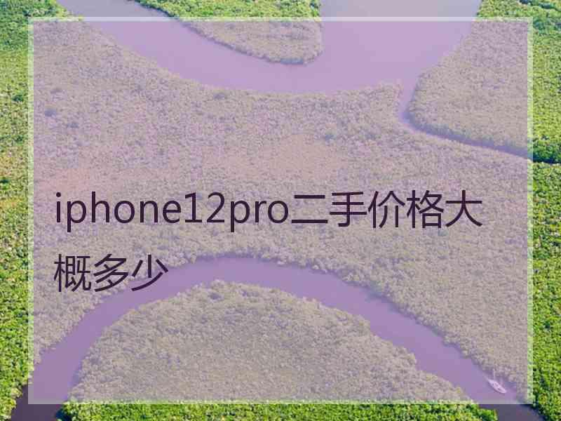 iphone12pro二手价格大概多少