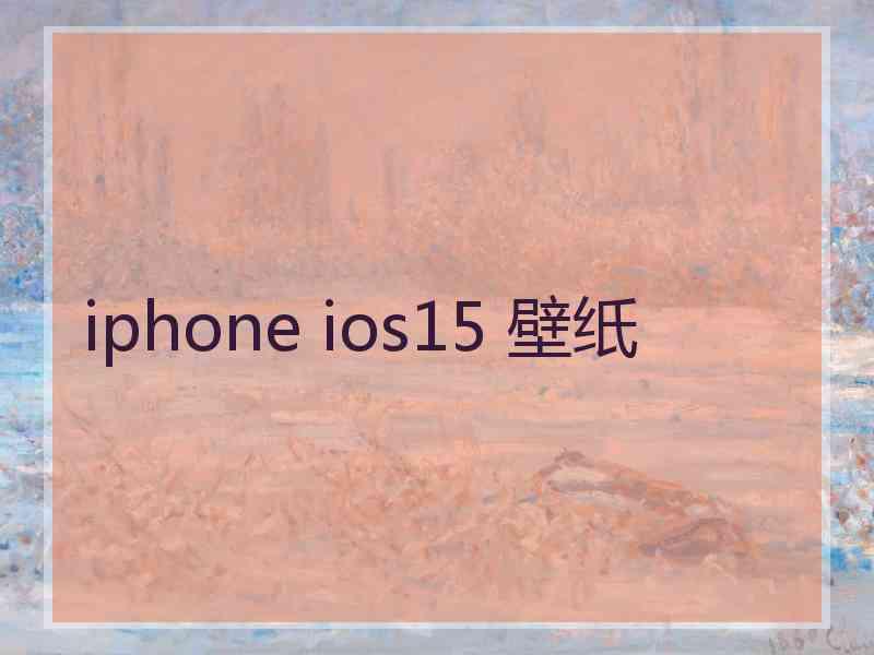 iphone ios15 壁纸