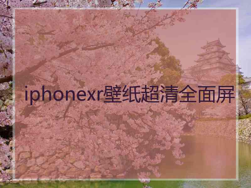 iphonexr壁纸超清全面屏