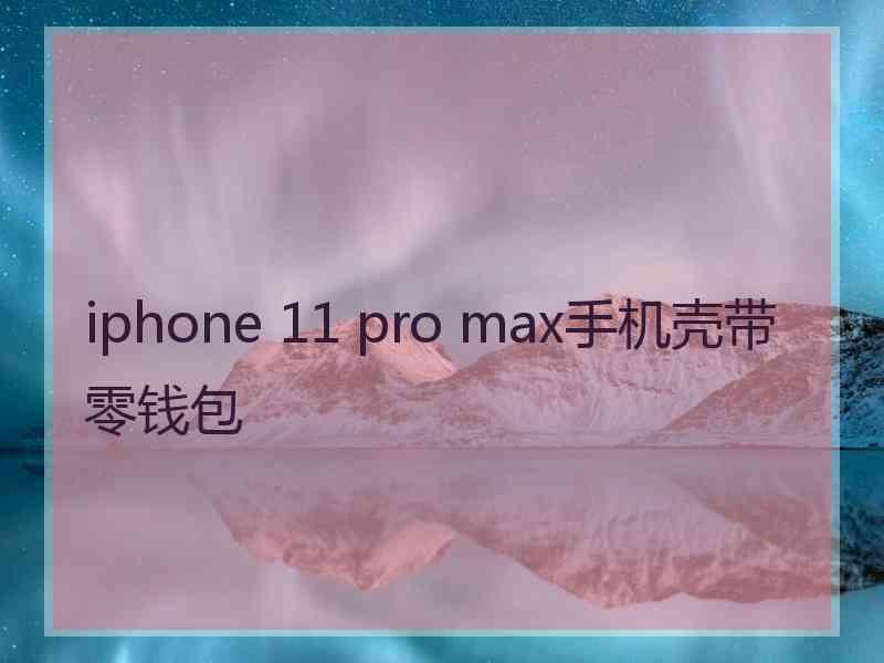 iphone 11 pro max手机壳带零钱包