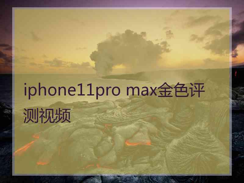 iphone11pro max金色评测视频