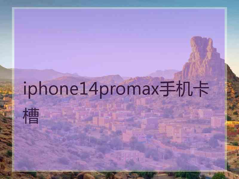 iphone14promax手机卡槽