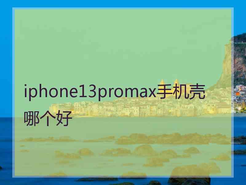 iphone13promax手机壳哪个好