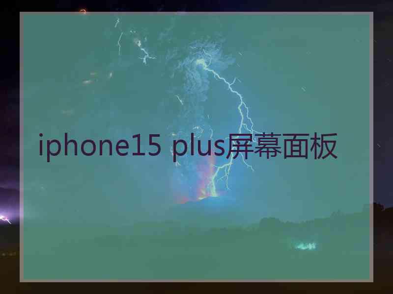 iphone15 plus屏幕面板