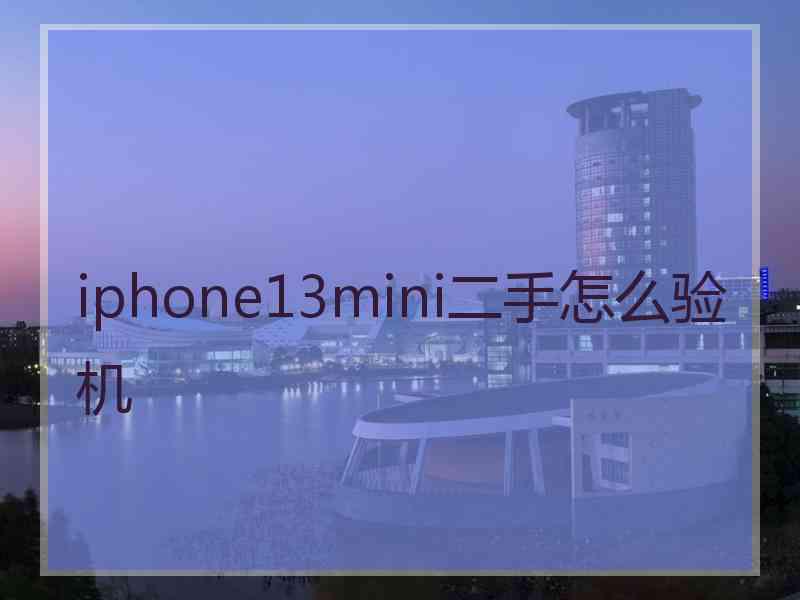 iphone13mini二手怎么验机