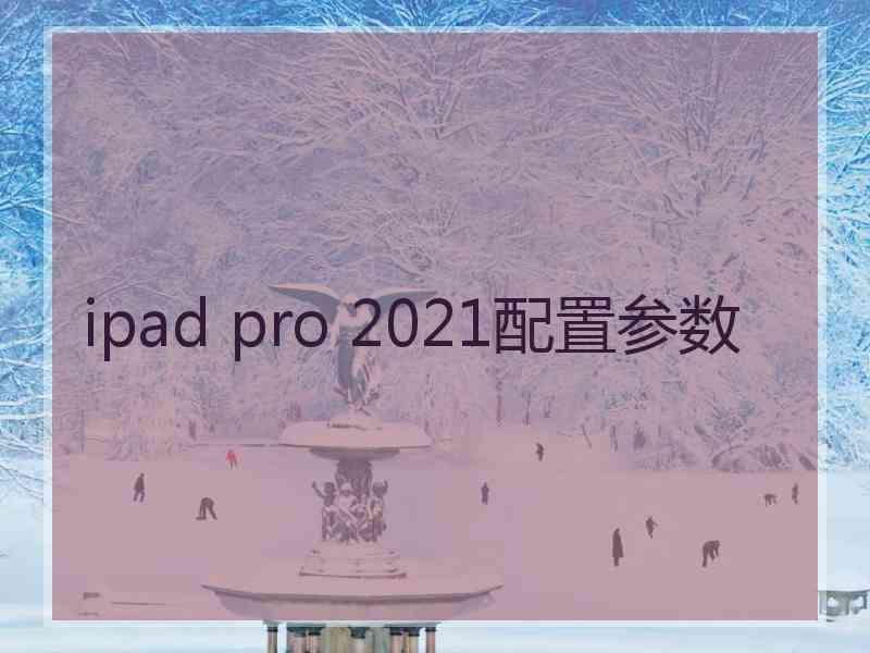 ipad pro 2021配置参数