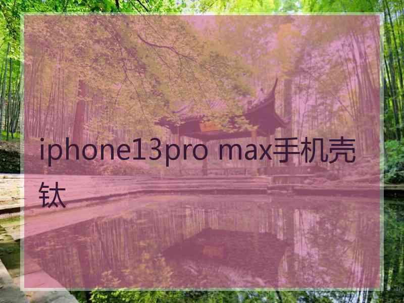 iphone13pro max手机壳钛