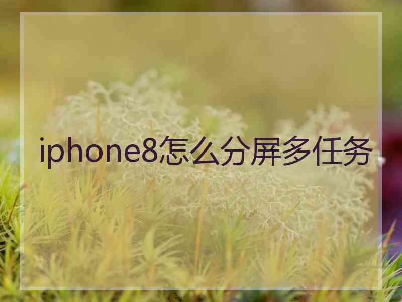 iphone8怎么分屏多任务