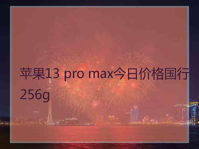 苹果13 pro max今日价格国行256g