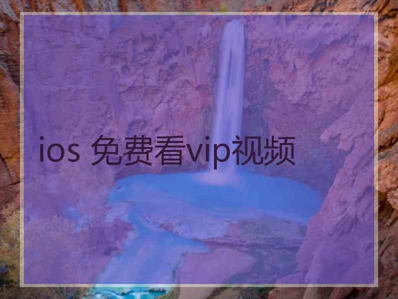 ios 免费看vip视频