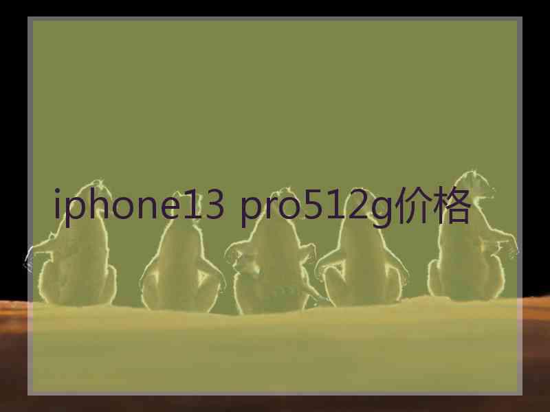 iphone13 pro512g价格