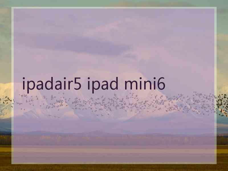 ipadair5 ipad mini6